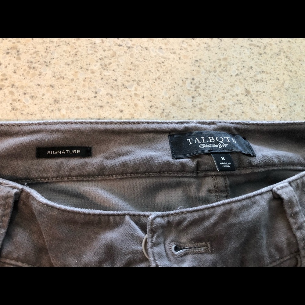 Talbots velvety soft grey pants